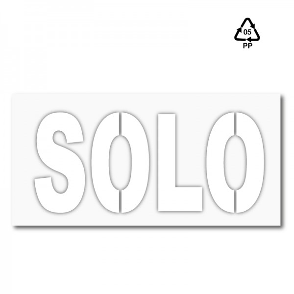 Plantilla pintar señal SOLO L (