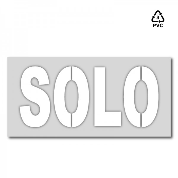 Plantilla pintar señal SOLO L (