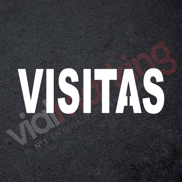 Plantilla pintar señal VISITAS M