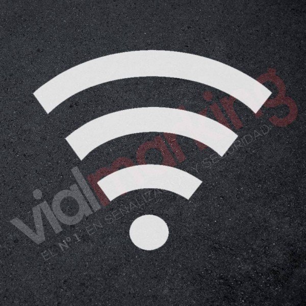 Plantilla para pintar señal wifi punto acceso internet