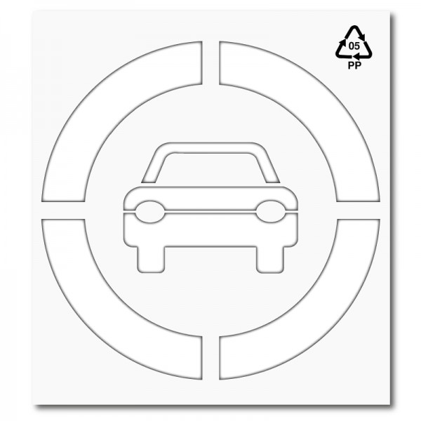 Plantilla pintar señal prohibido el paso a vehículos XL