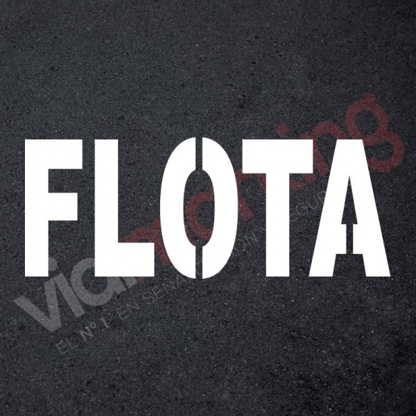 Plantilla pintar señal FLOTA L
