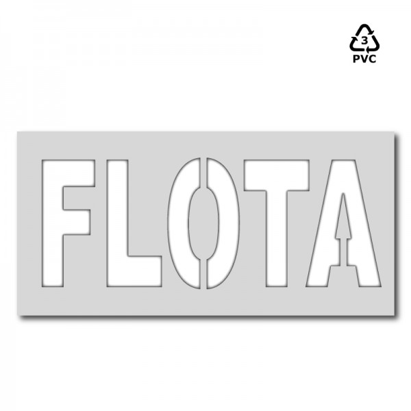 Plantilla pintar señal FLOTA L