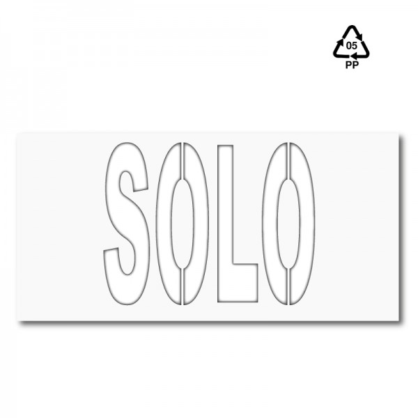 Plantilla pintar señal SOLO XL