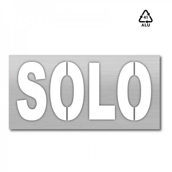 Plantilla pintar señal SOLO L (