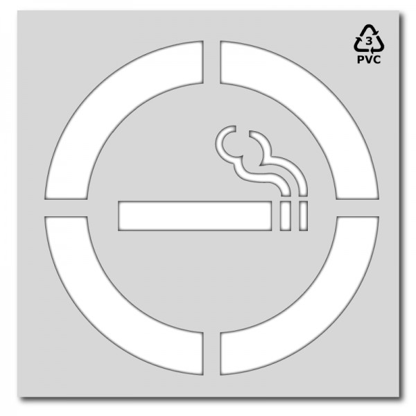 Plantilla pintar señal zona de fumadores