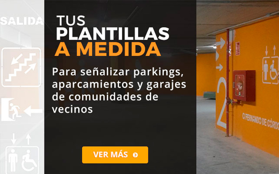 Tienda online señalización horizontal