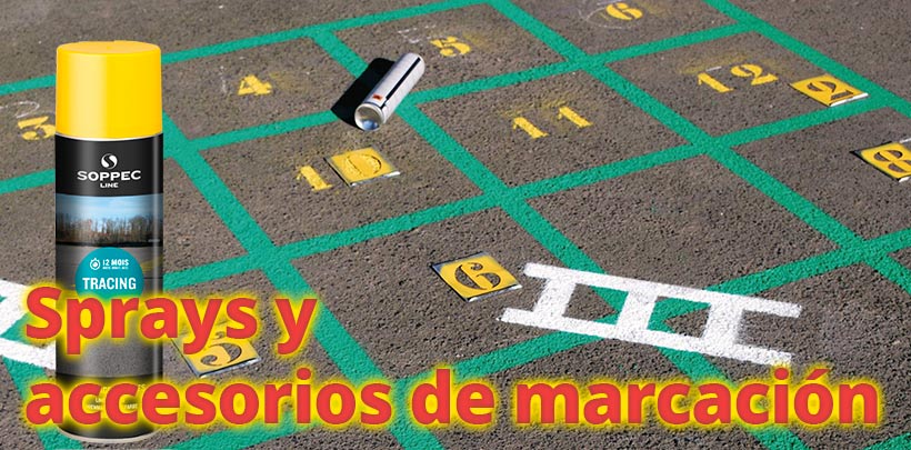 Spray para marcación con plantillas